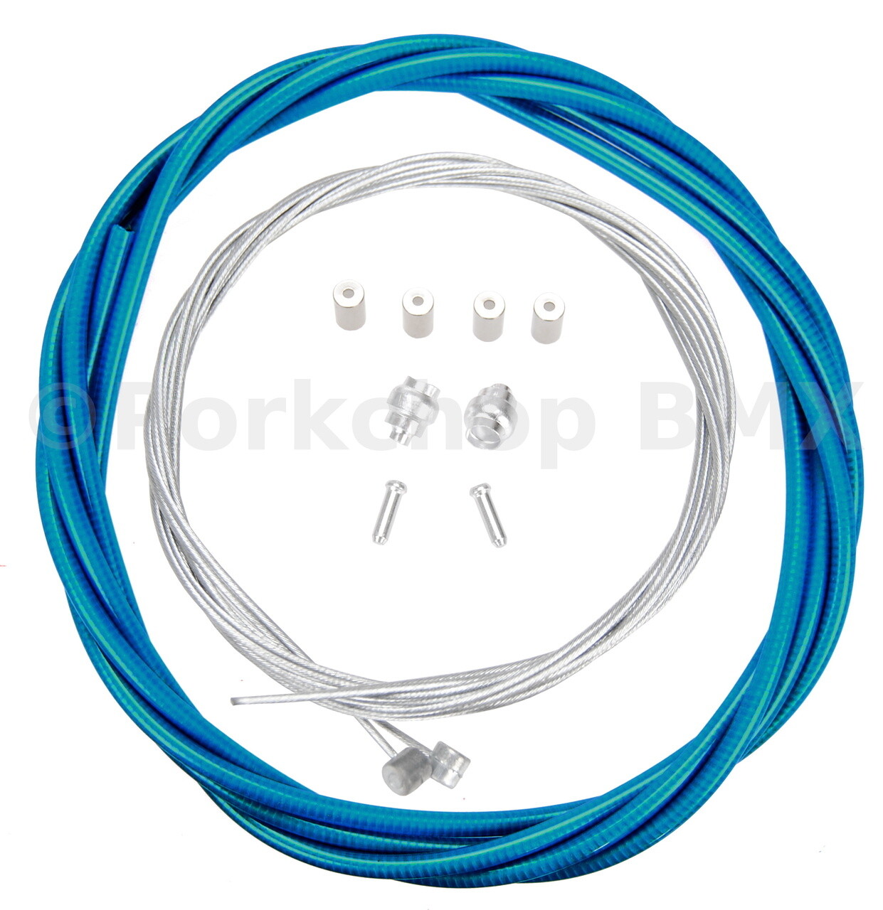Basic Bicycle Brake Cable Kit for BMX/MTB – CLEAR BLUE