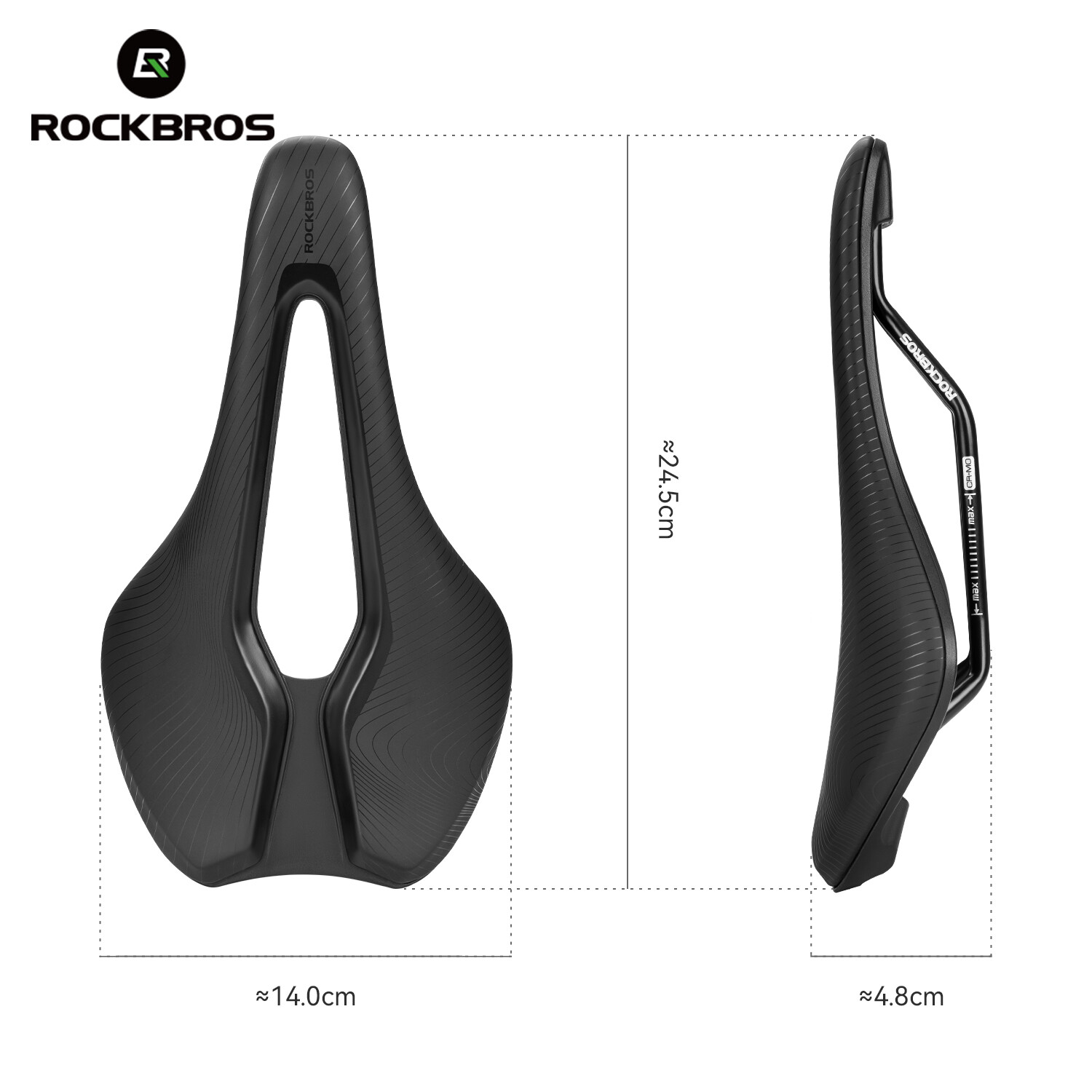 ROCKBROS Bike Seat Waterproof Ergonomic Design Comfortable Soft Bicycle Cushion