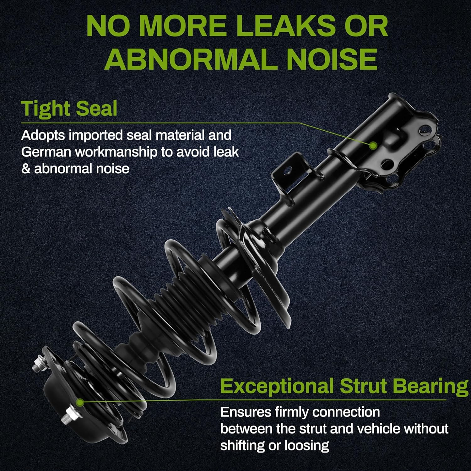 Front Pair Complete Quick Struts Compatible with 2011-2016 Hyundai Elantra