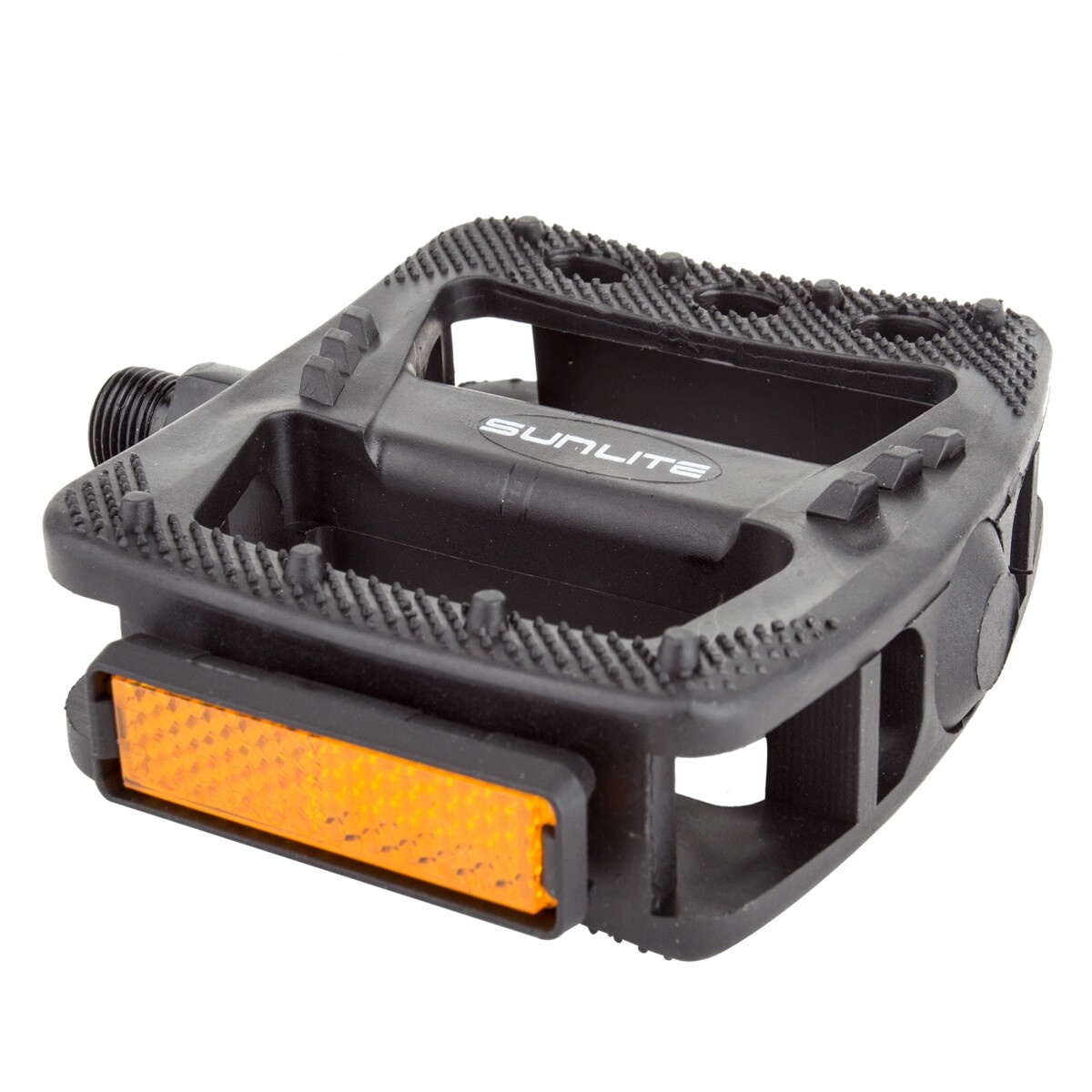 Sunlite Nylon Sport Platform Pedals 9/16″ Composite Body In-Molded Pins Black
