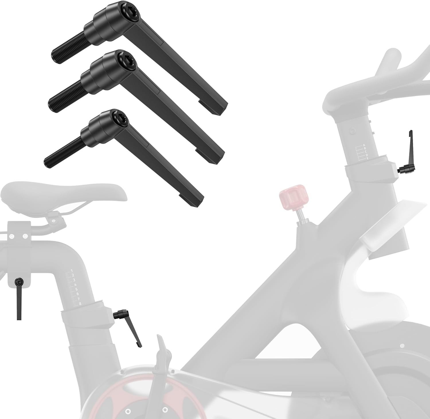 Replacement L Handle 3 Pack Compatible with Peloton Original Bike & Bike+, All M