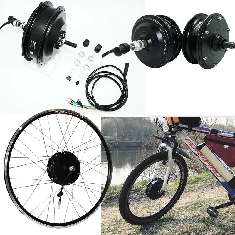 36V/48V 250W/350W/500W MTB E-bike Front/Rear Brushless Gear Hub High Speed Motor