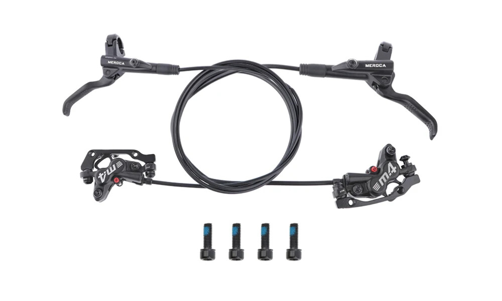 4-Piston MTB Bicycle Hydraulic Disc Brake with Silicone Protective 800mm/1400mm