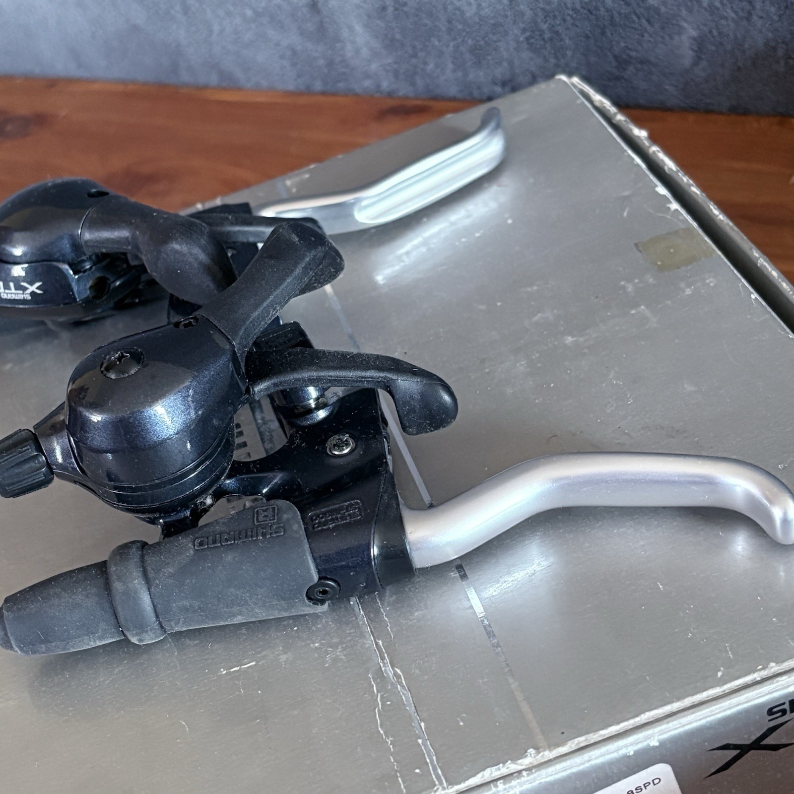 Vtg NOS Shimano XTR M900 Shifter Brake Lever Combo NIB STI Rapidfire 3×8 Cables
