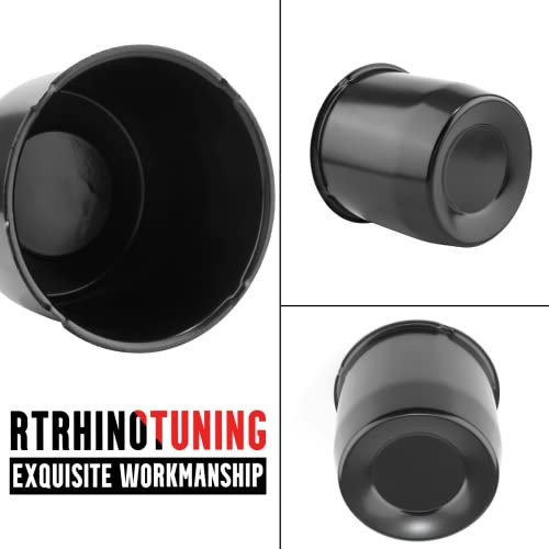 4pcs 5.15in 130mm Wheel Center Caps Trailer 5.15″ Center Hole, 5″ Height Black