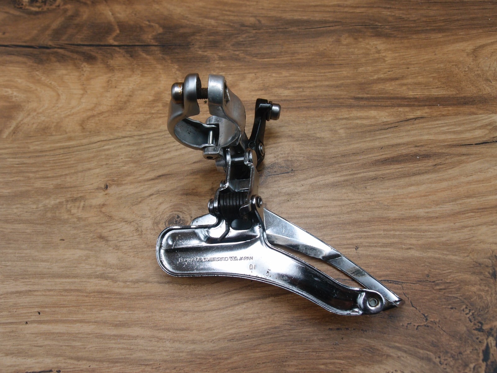 1990 MTB front derailleur Shimano Exage LX FD-M400 made in Japan 28.6 mm bottom