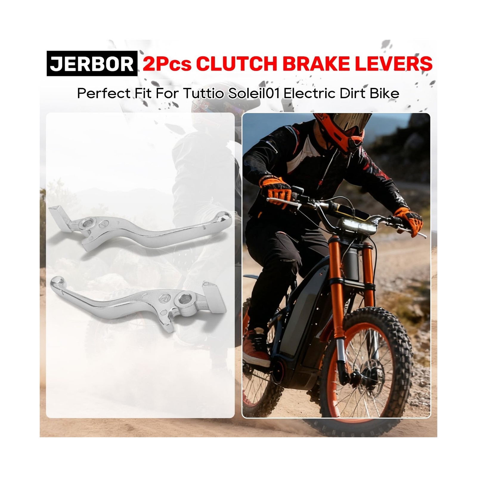 Jerbor 2Pcs Upgraded Brake Levers for Tuttio Soleil01 Drit Bike, High Strengt…