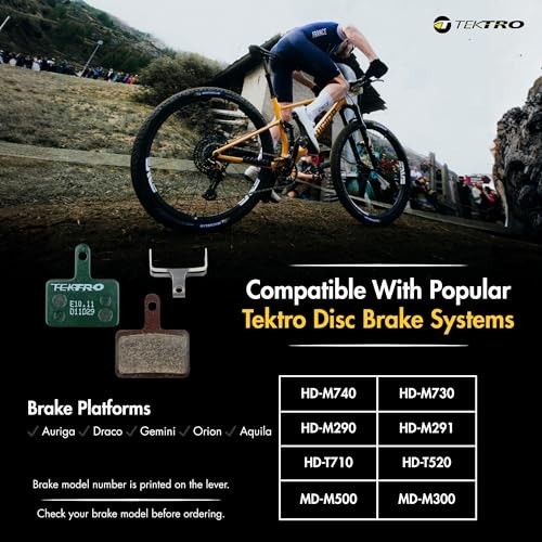 Resin Disc Brake Pads 2 Pack Organic For Hydraulic Brakes Smooth Powerful