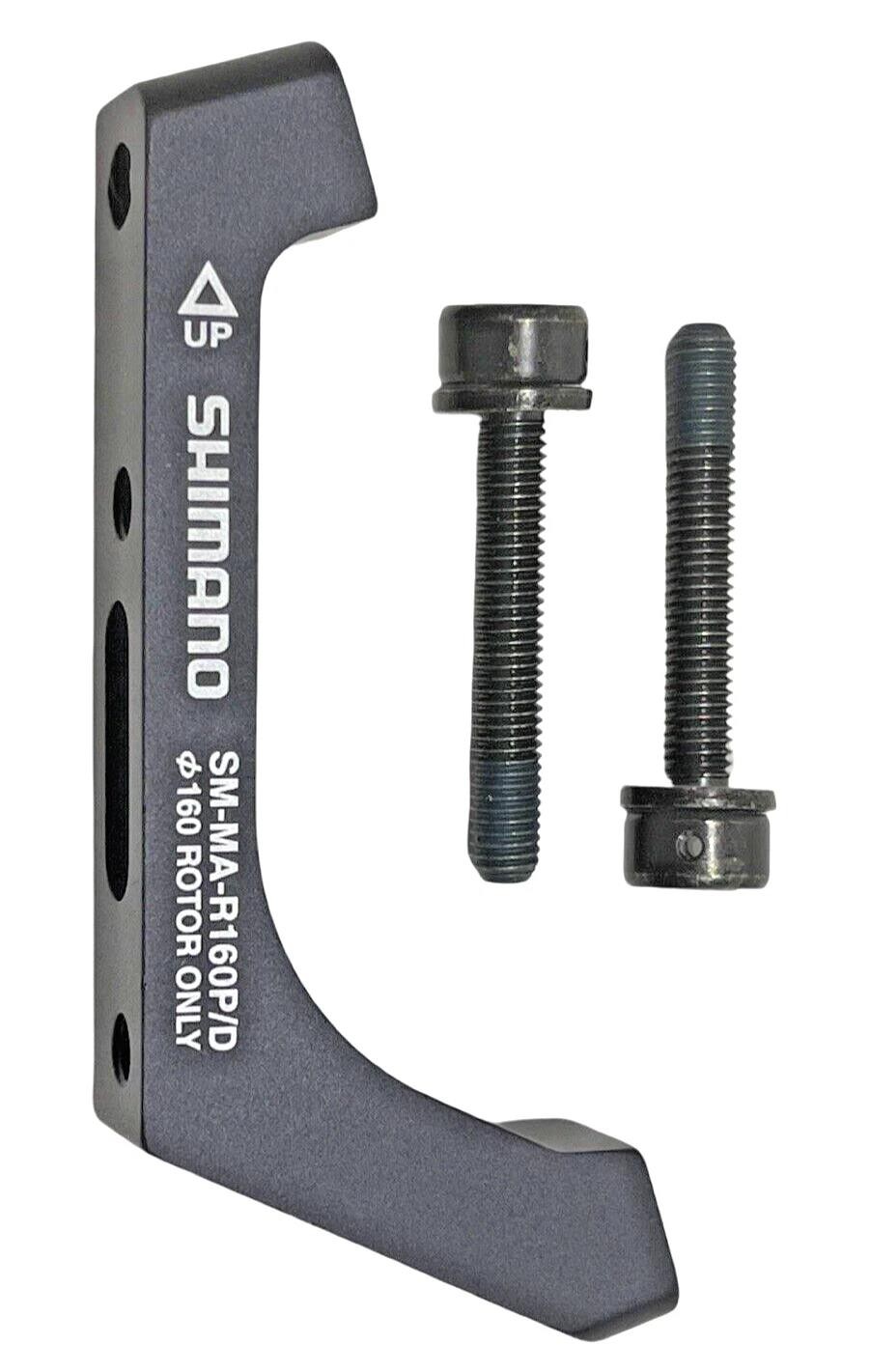 Shimano SM‑MA‑R160P/D Adapter Flat Mount Caliper to Post Mount Frame Rear 160mm