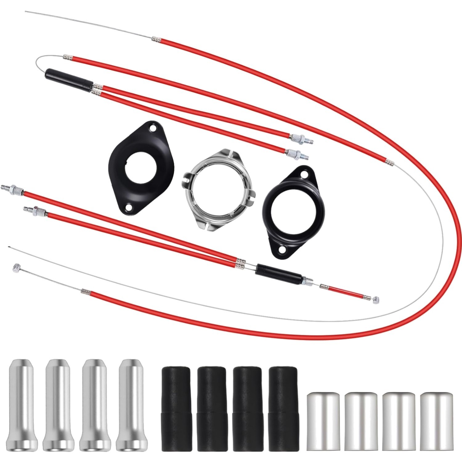 BMX Gyro Brake Cable Set Front Rear Upper Lower Rotor Kit for 20 Inch Bike