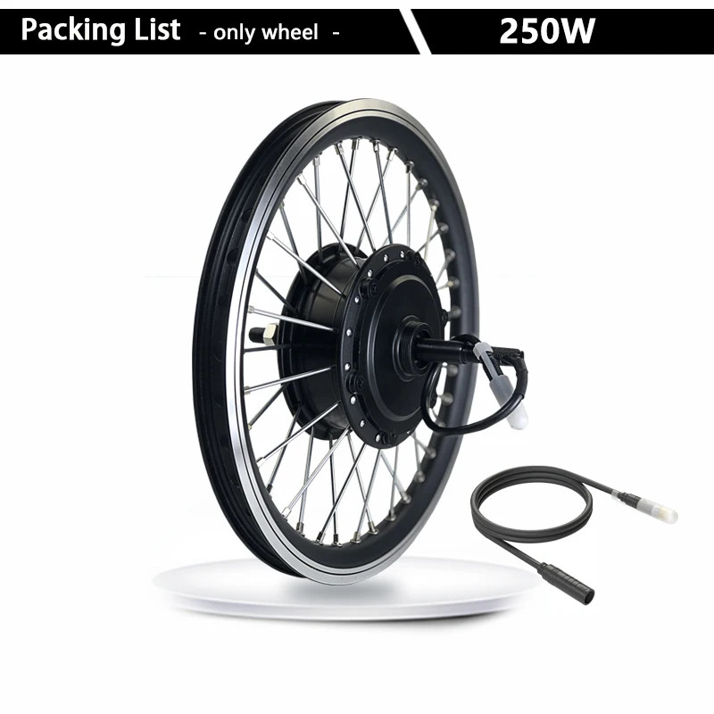 E-bike Conversion Kit 36V 250W 48V Brushless Rear Rotate Hub Motor Wheel