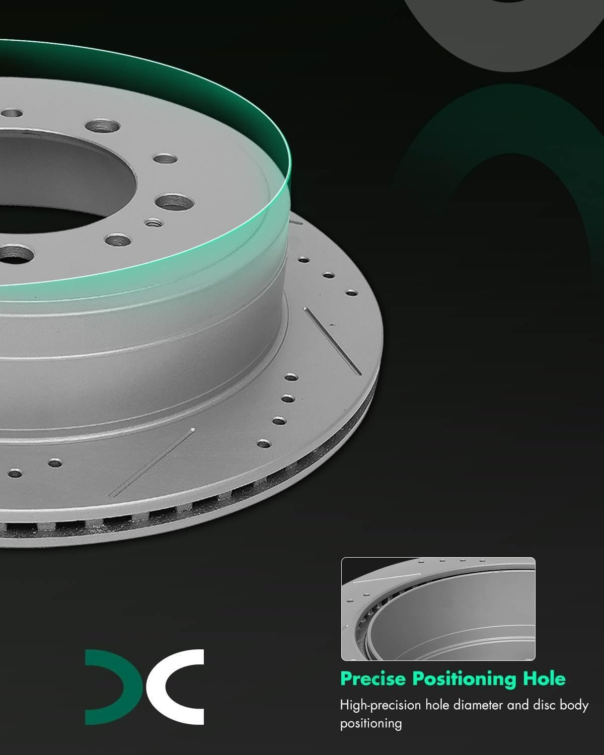 SCITOO Brake Pads and Rotors Kit for Lexus Land Cruiser Tundra Sequoia