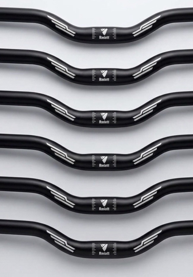 Lot of 5 Rmiott MTB Riser Handlebars 25.4mm x 640mm 30mm Rise Black New Bulk