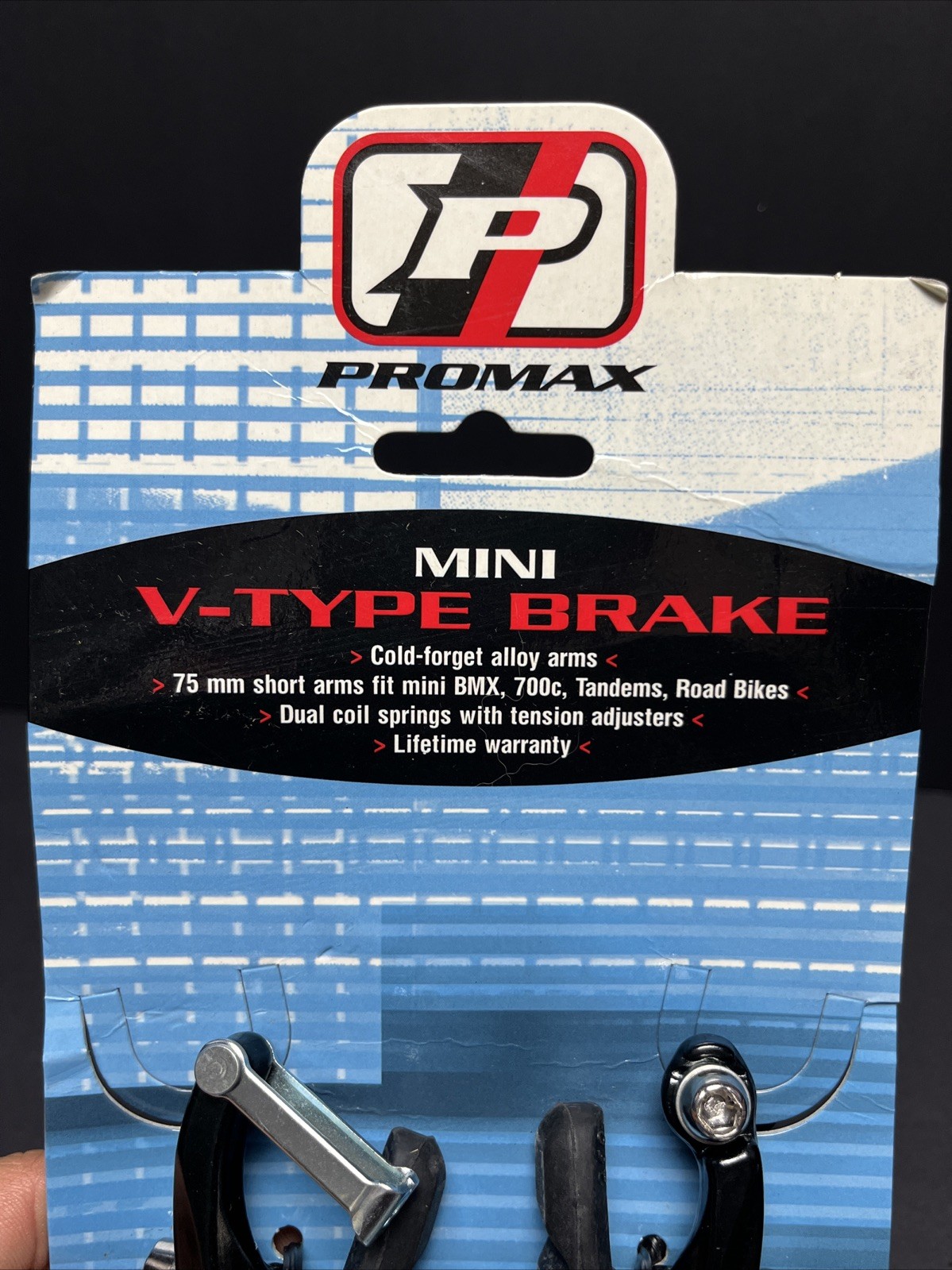 New Promax 75mm Mini V-Brake Alloy Black For Mini Racing Bmx Tandem Road Bikes