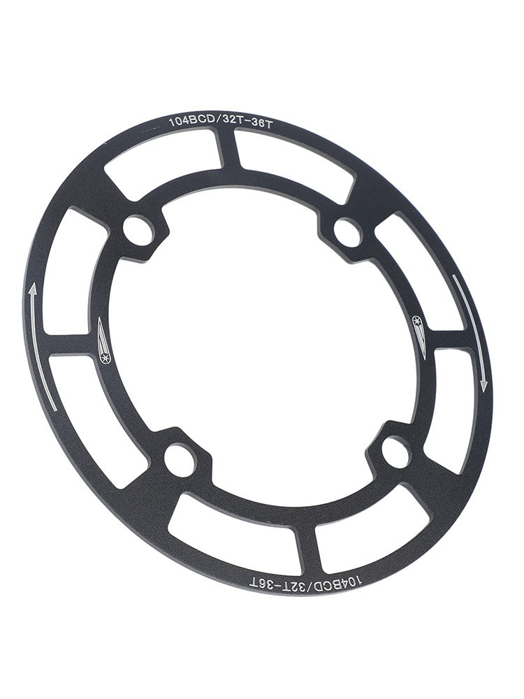 104BCD Mountain Bike Chainring Protector Aluminum Alloy Cover Four Hole 158mm