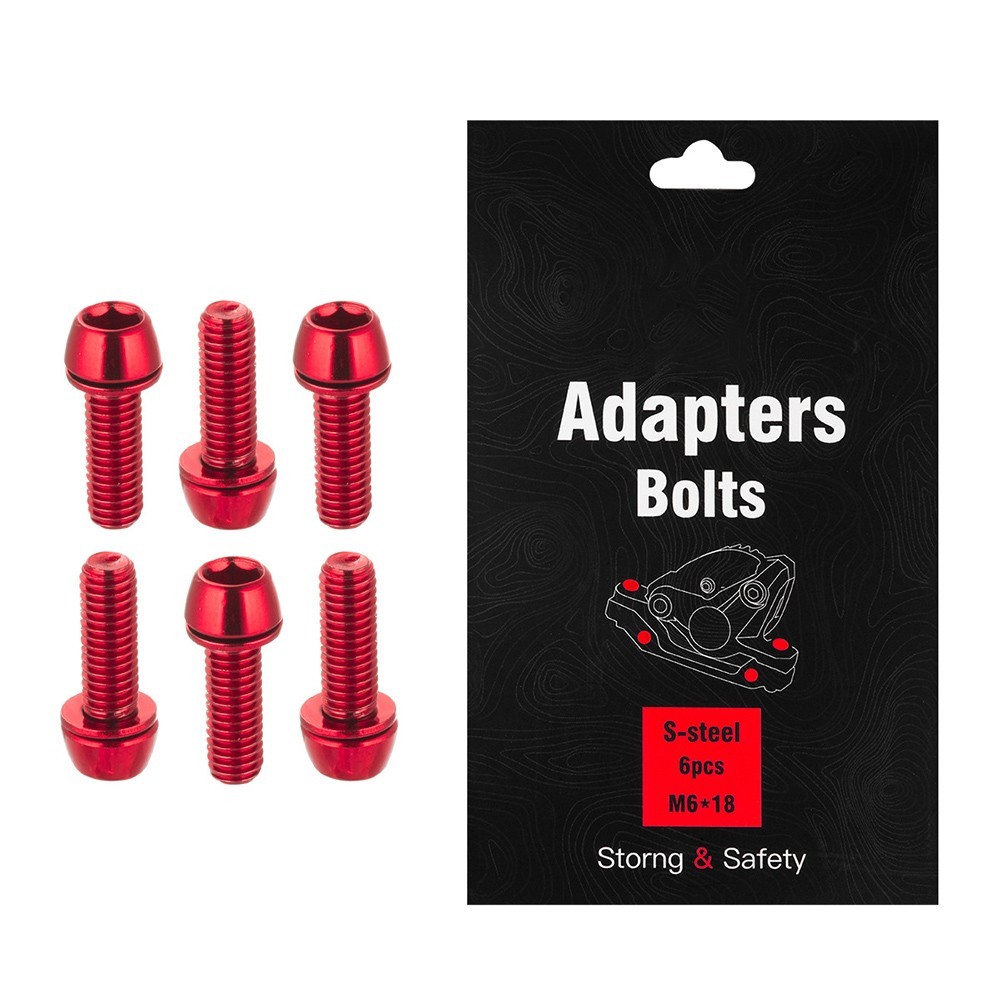 Disc Brake Screws MTB Bike Screws 15x9x1cm 6PCS/Boxed Bicycle Accessories