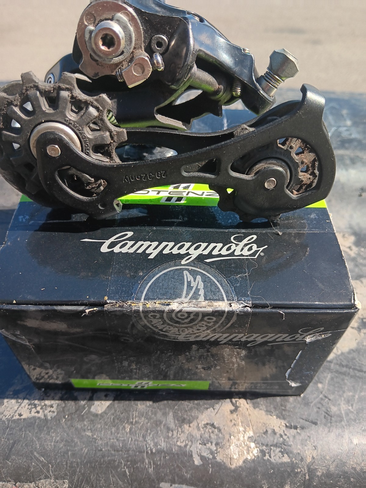 Campagnolo Potenza 11 Speed Black Rear Derailleur Campy Mid Cage Medium