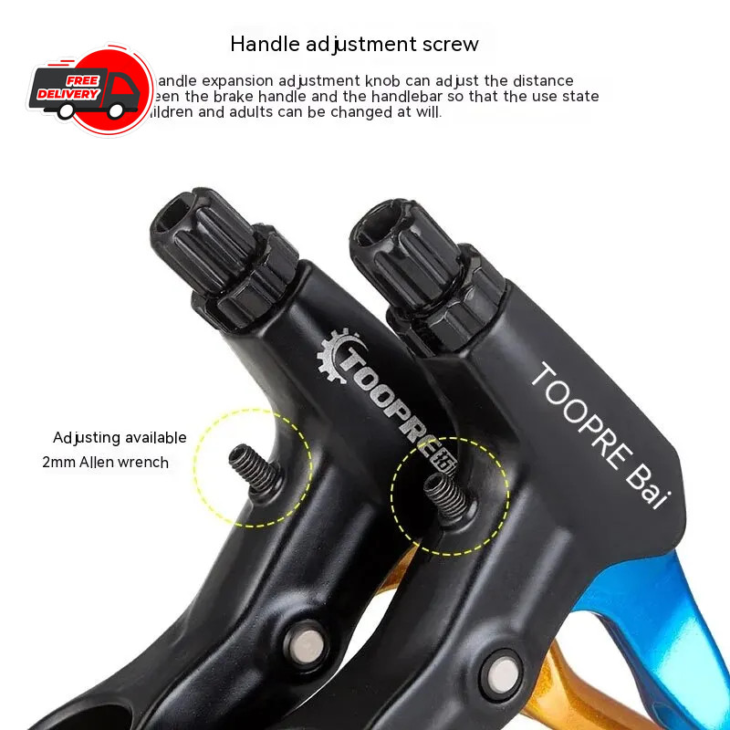 2PCS Aluminum Bicycle BMX Brake Handle MTB Mountain Bike Cycling Brake Levers