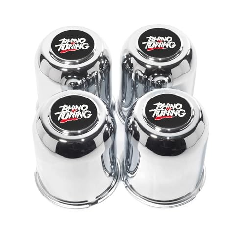 4 PCS 3.74 in Wheel Center Caps for 3.74″ Center Hole, 4.41″ Height Chrome