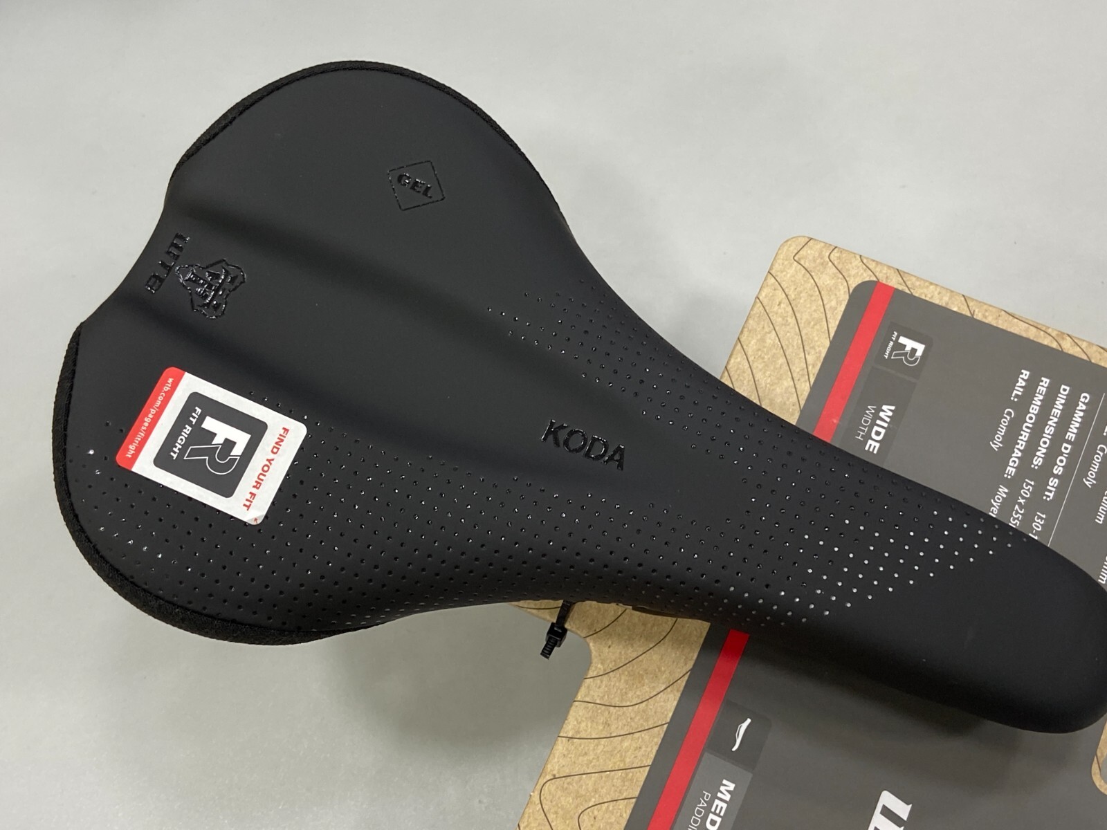 WTB Koda Wide Cromoly Rail Medium Padding 150x255mm Saddle (Black)