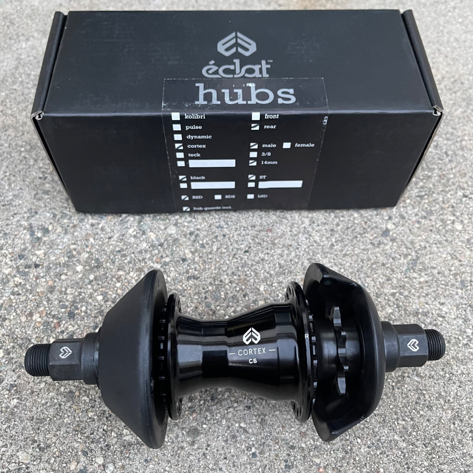 ECLAT CORTEX CS HUB 9T RHD BMX BIKE CASSETTE HUB CULT PRIMO SHADOW KINK SUNDAY