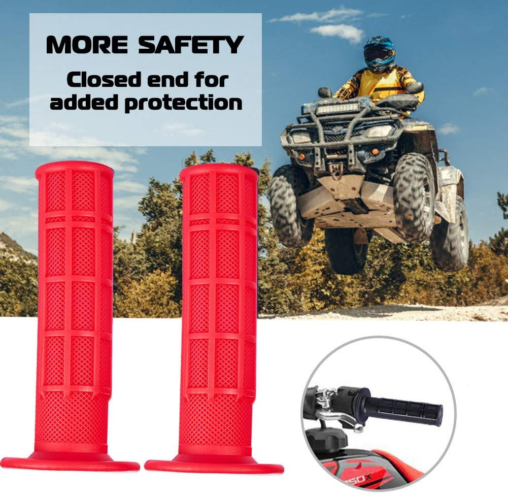 7/8» ATV Grips Universal Handlebar Grips Soft Rubber Motorcycle Grip for ATV Po