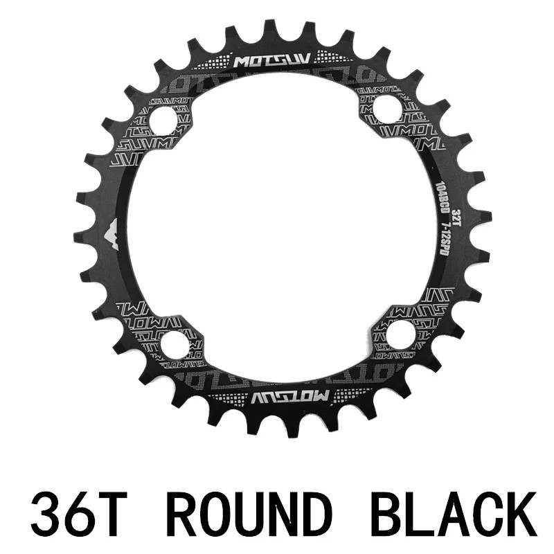 MTB Bicycle Round Narrow Wide Chainwheel 32T-38T 104BCD Circle Chainring