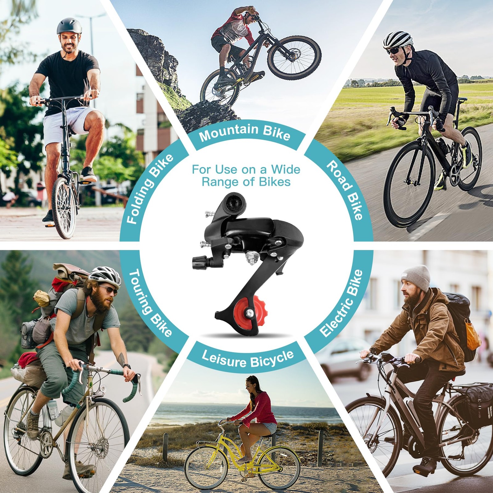 Aikolesa K138 6/7 Speed Rear Derailleur – Direct K138-Direct Mount, Black