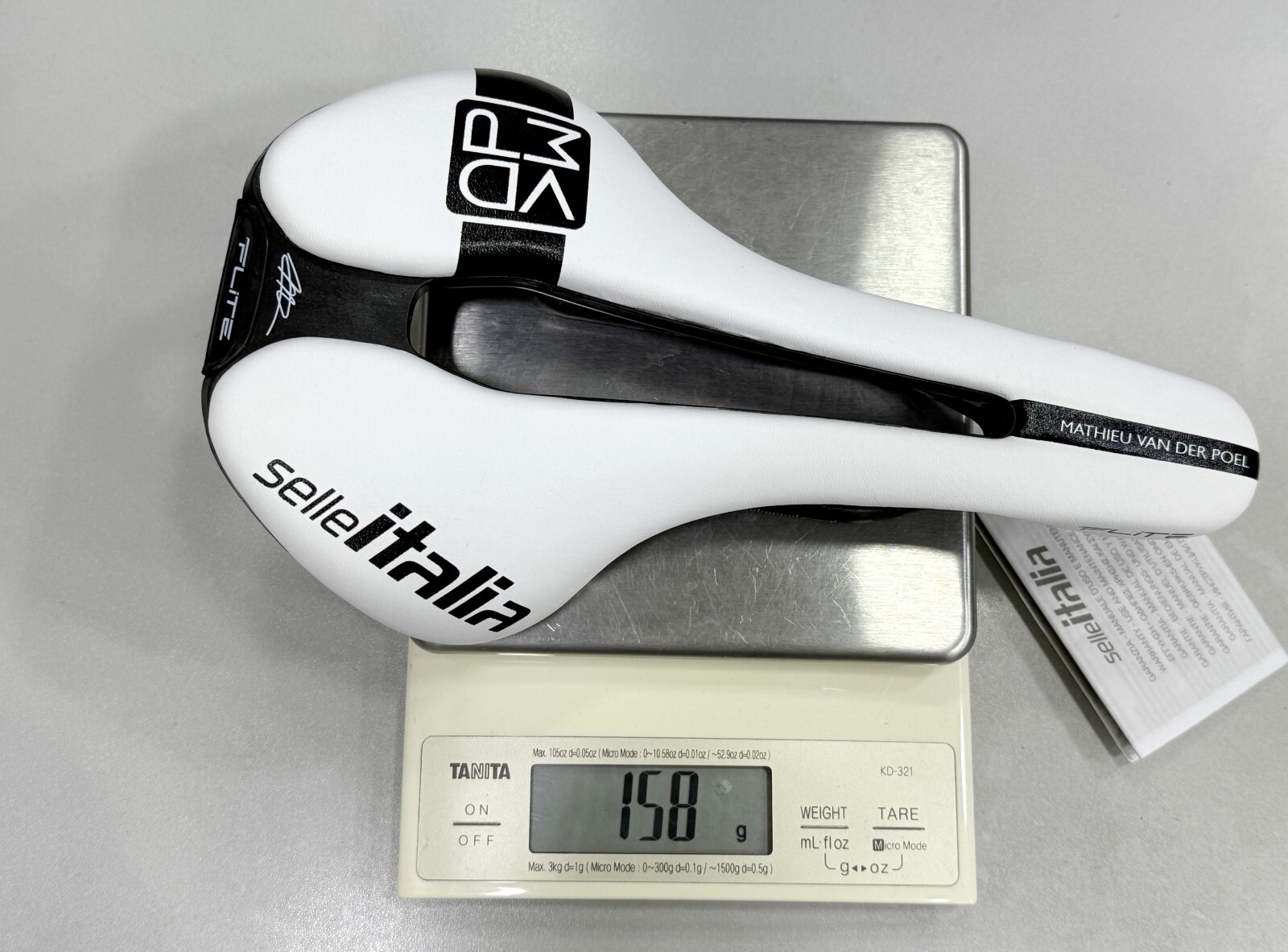 Selle Italia Flite Boost Kit Superflow MVDP Carbon Rail Saddle (White) 145x250mm