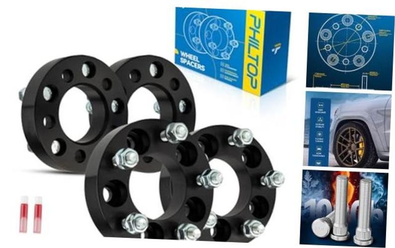 5×114.3mm to 5x100mm Wheel Adapters 1 inch Compatible with RAV4, 5 Lug