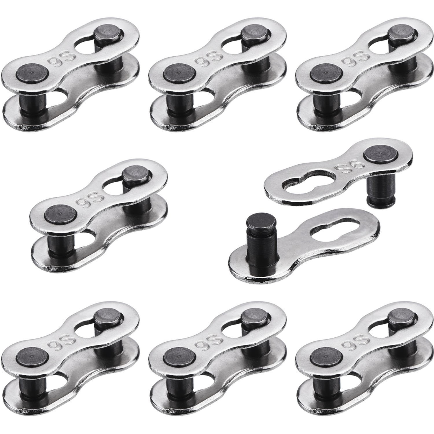 8 Pairs Stainless Steel Bicycle Missing Link – Master Link for 6-10 Speed Chains