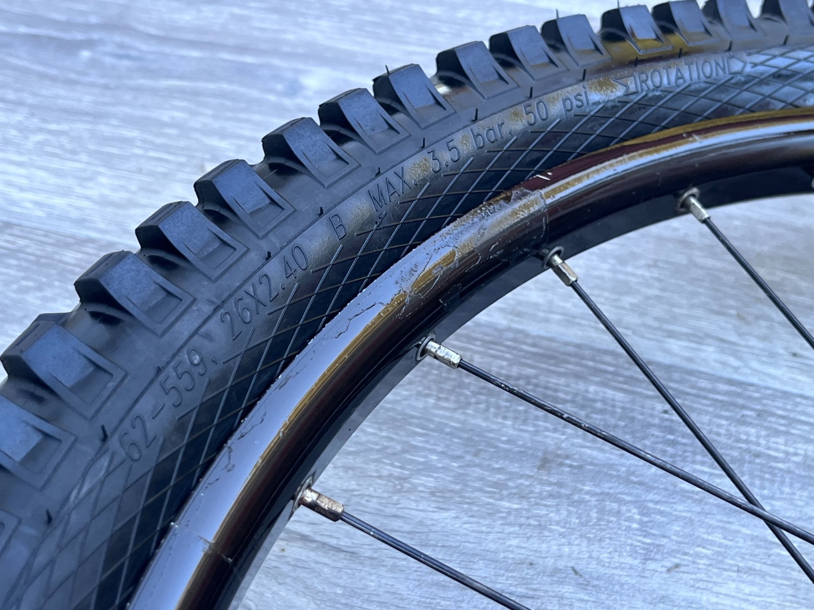 Rim rear wheel wheel 26 Cannondale Perp 26 Schwalbe Big Betty