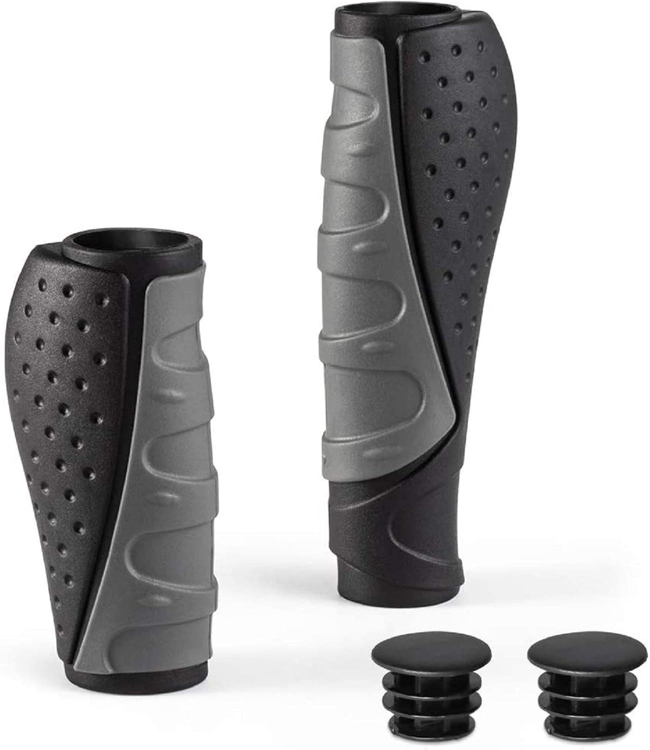 No-Slip Rubber Bike Handlebar Grips 2 Pack Universal for Bicycles MTB BMX E-B…