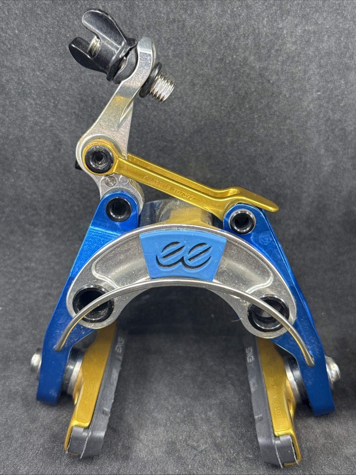 Cane Creek eeBrakes LIMITED EDITION ~ Blue Gold Silver ~ Rim Brakes Center Mount