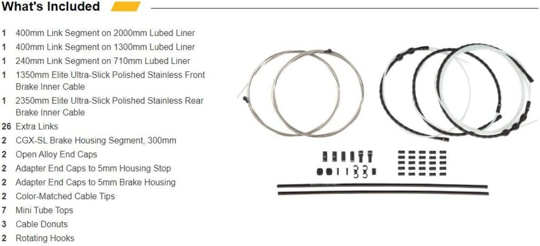 Jagwire Elite Link Brake Kit Cable – Black
