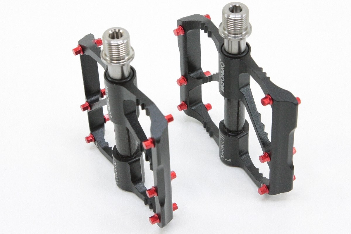 MicrOHERO Titanium Flat Pedals Ultra Light 220g MTB BMX Cross Bike Sealed