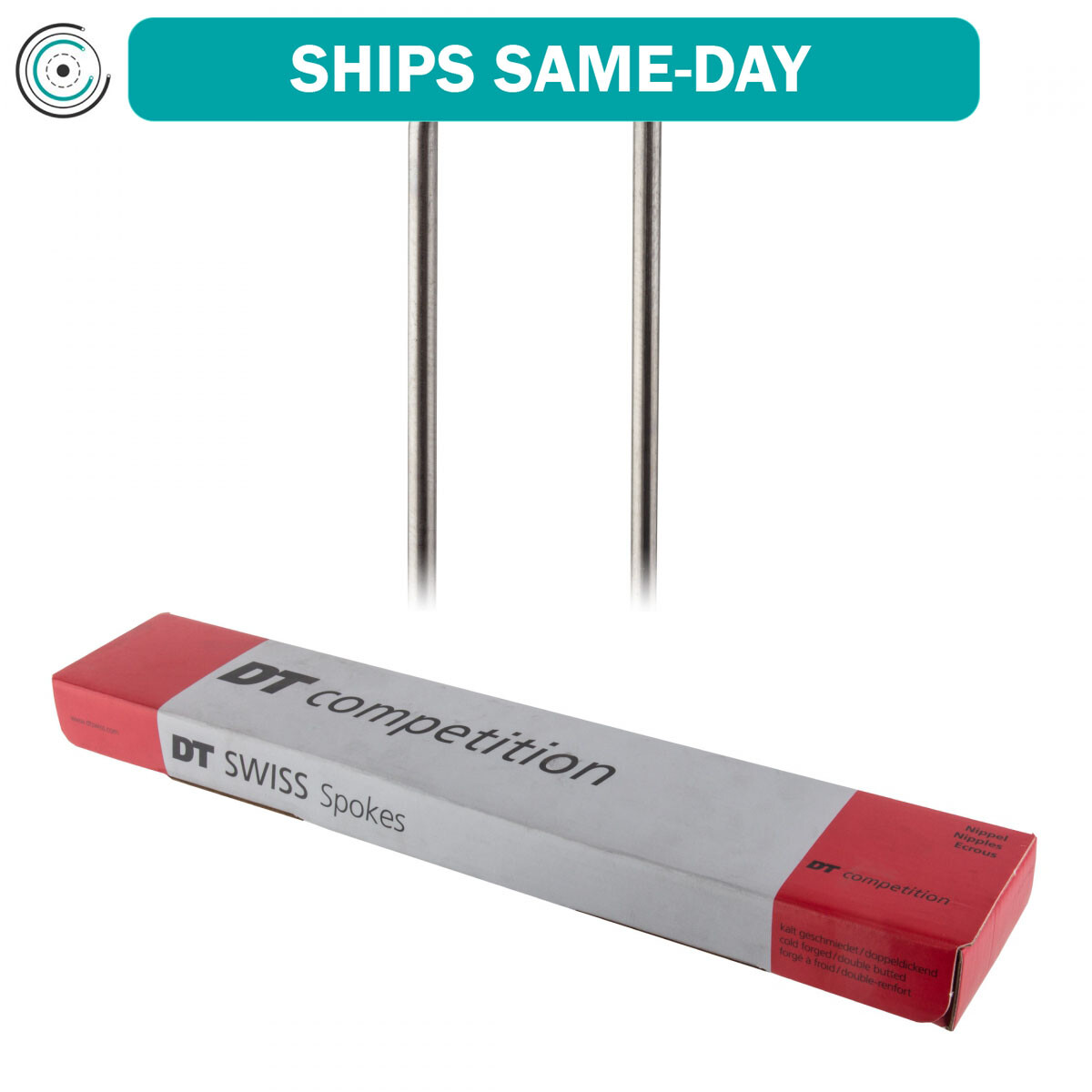 Dt Swiss Competition Spokes J-Bend 2.0/1.8/2.0 283mm Silver