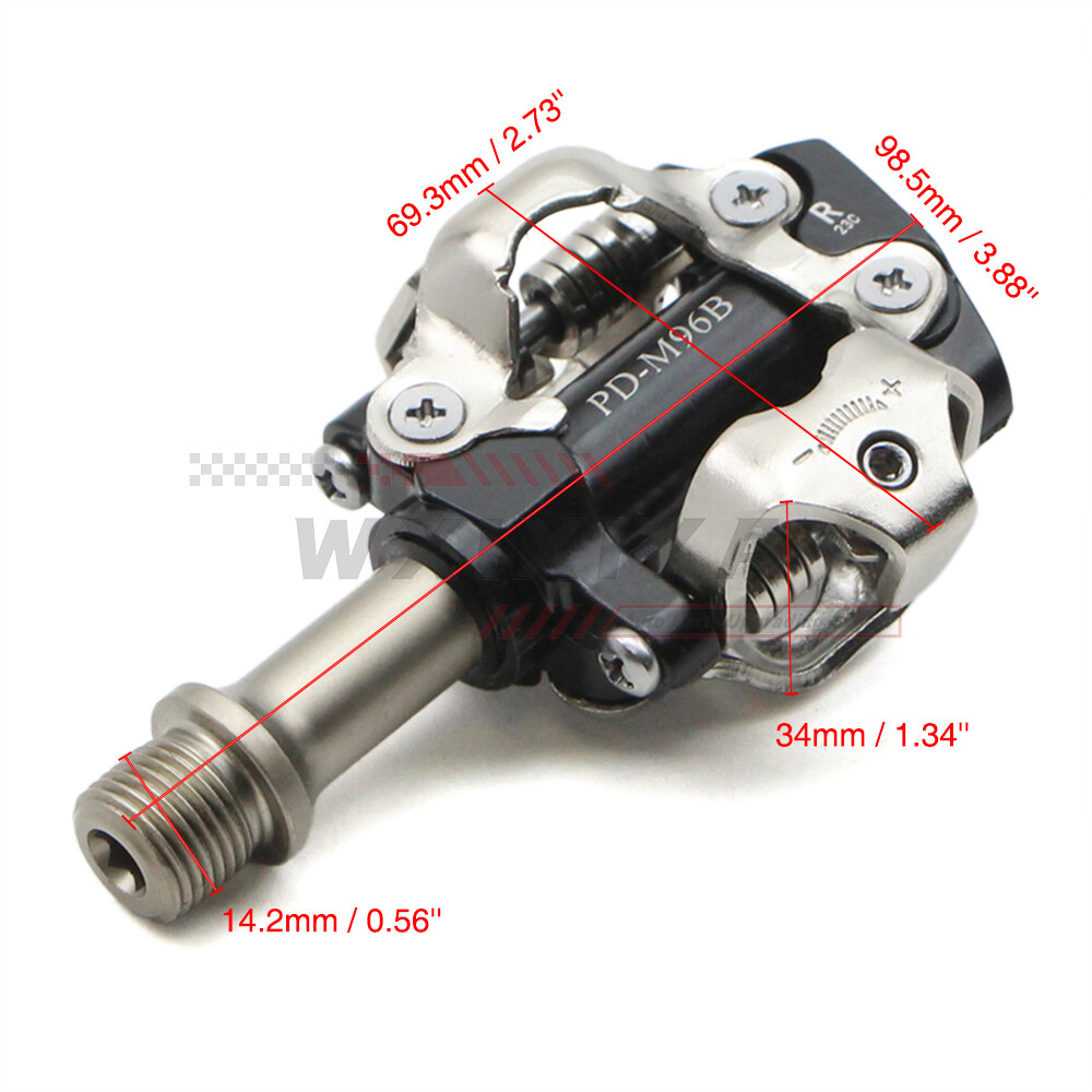 MTB Bike Pedal For SPD Clipless Pedals W/ Cleats Mountain Cycling Sealed Bearing