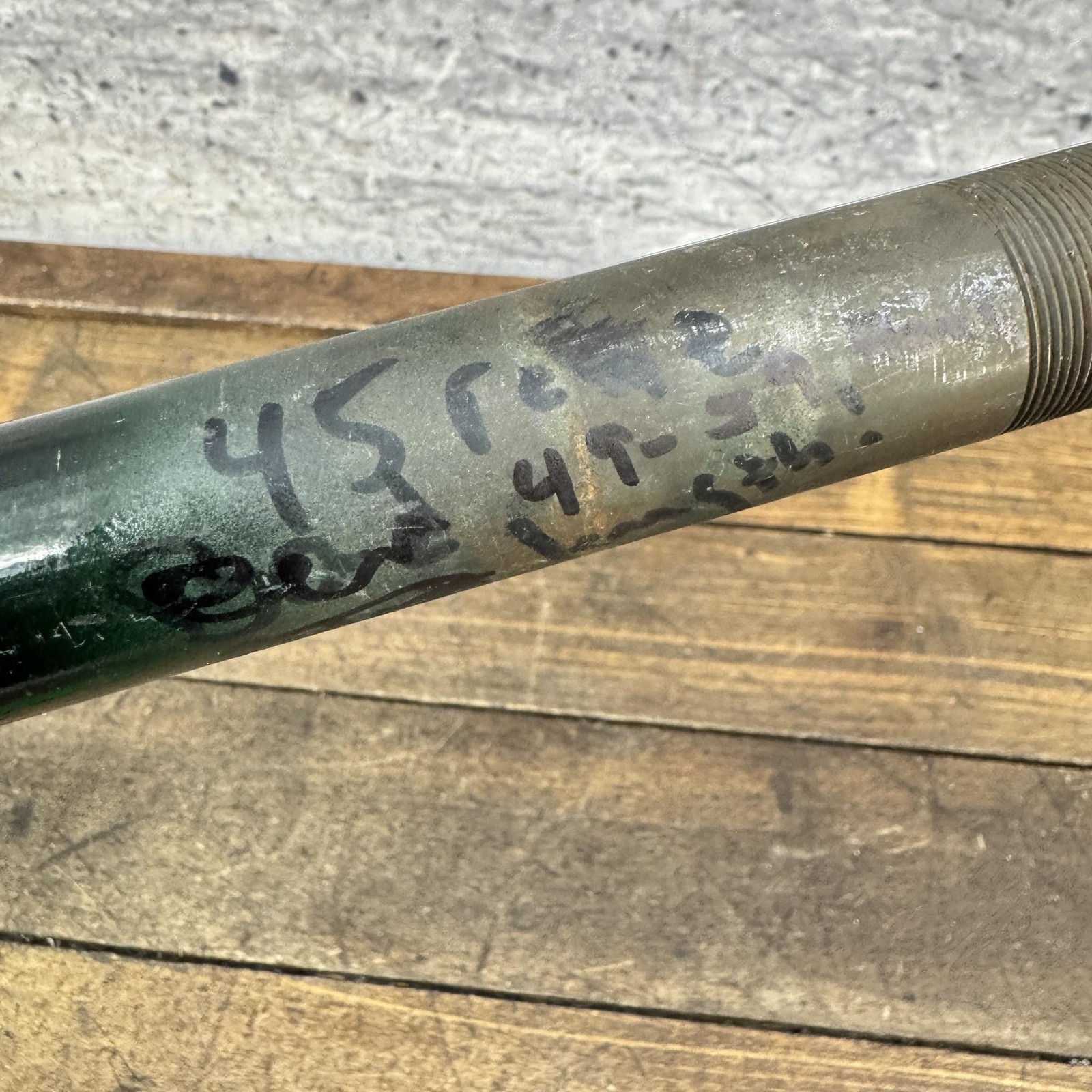 Vintage Campagnolo 700c Road Bike Fork 1 In Threaded Green Steel 6.5