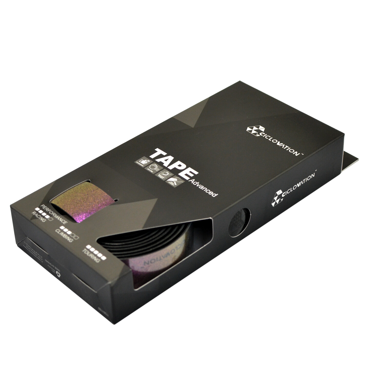 CICLOVATION Advanced Leather Touch Bar Tape Road Handlebar Tape , Aurora Purple