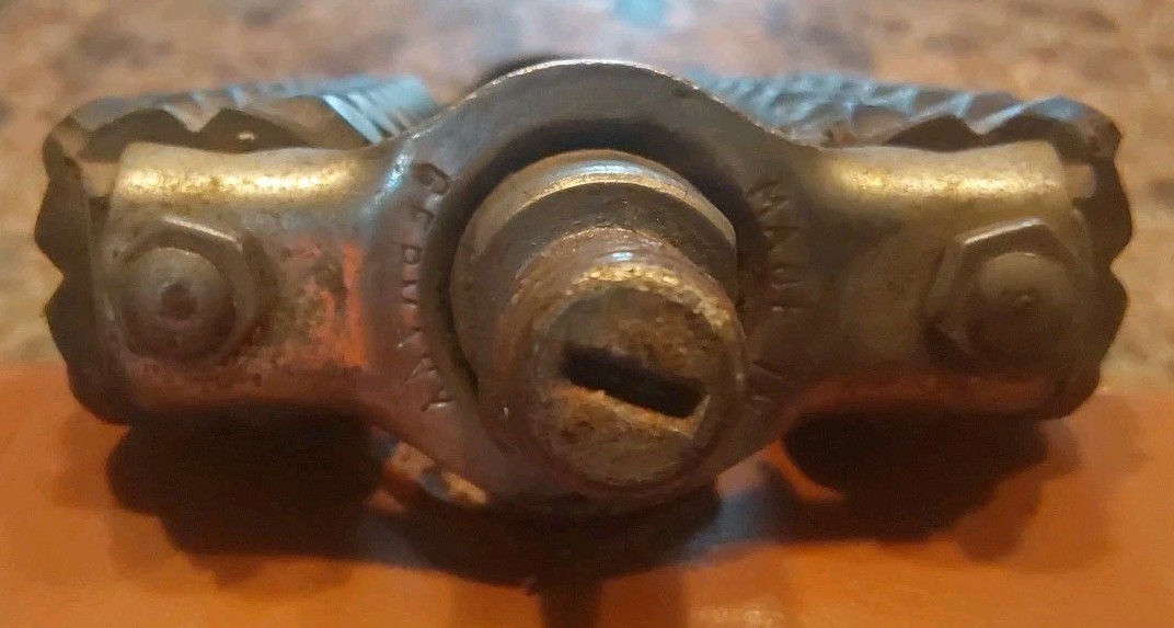 Vtg Checkered Bicycle Pedals ( Made In Germany)