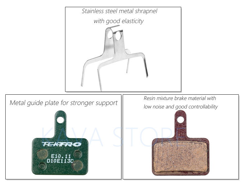 2Pairs Tektro E10.11 Metal High Performance Disc Brake Pads Auriga Draco Shimano