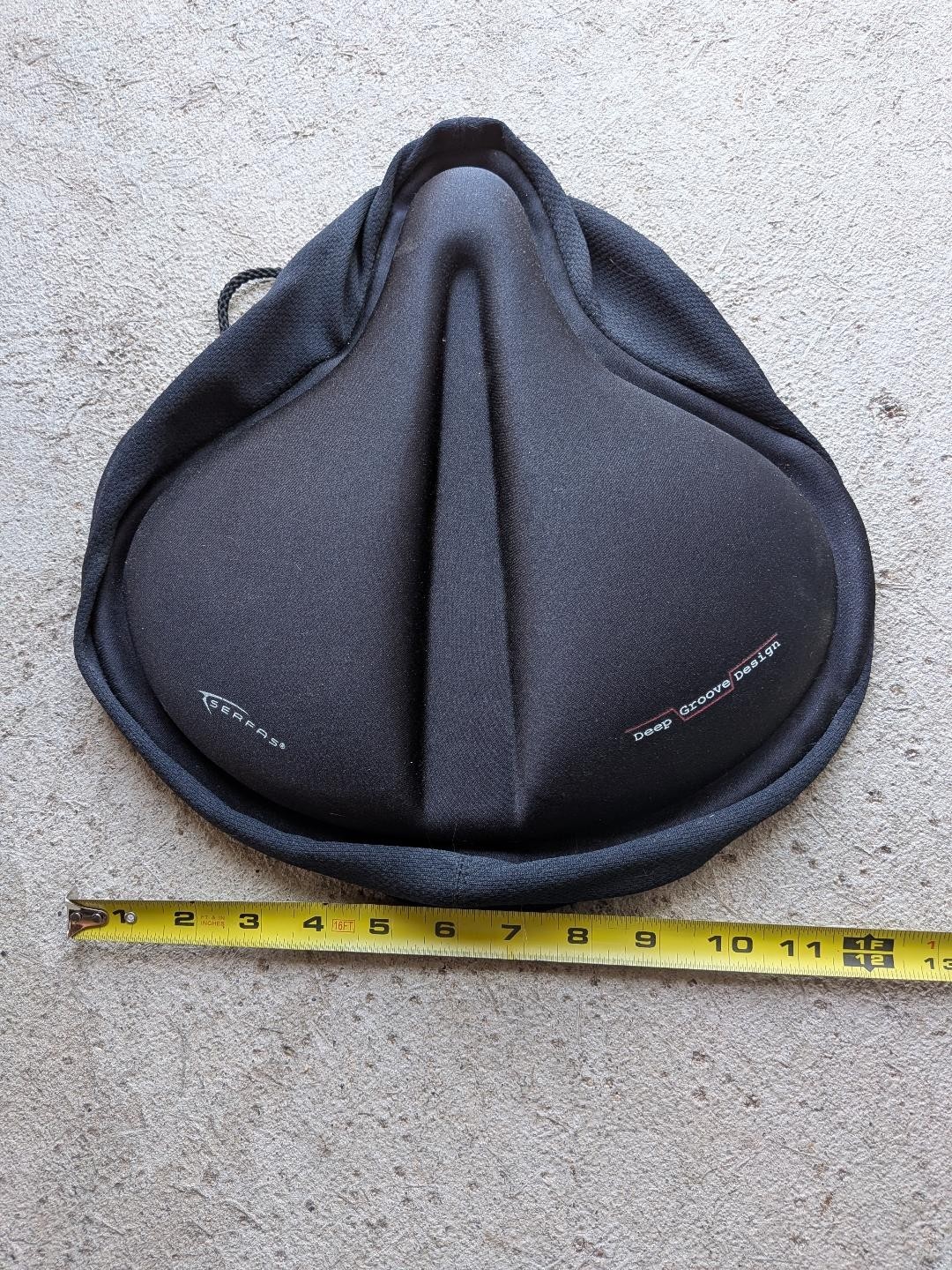 Serfas bicycle padded gel seat cover wide