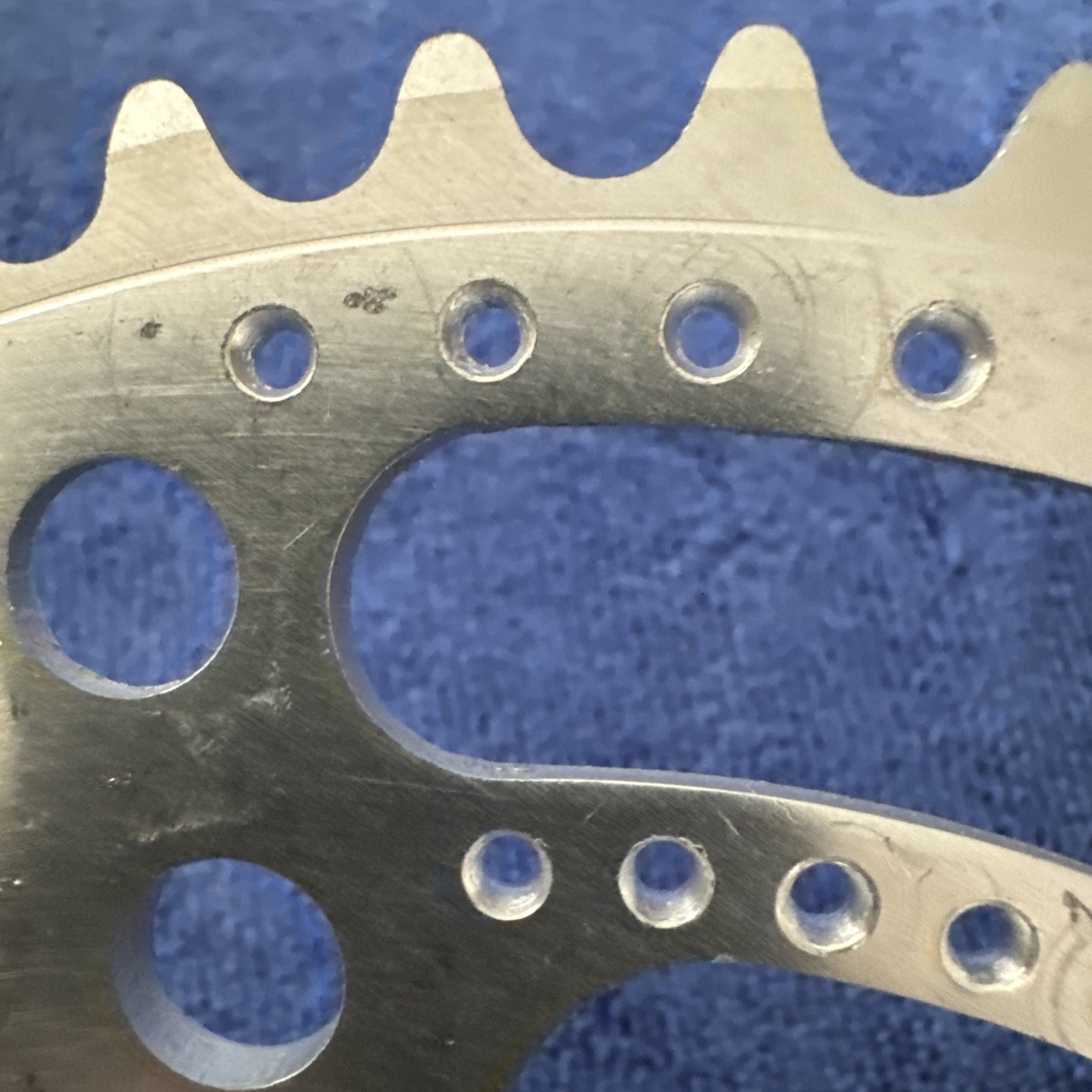 VNTG STRONGLIGHT 99 BIS DRILLIUM ALLOY CHAINRING 86 BCD X 48T SIL NEW TAKEOFFS.