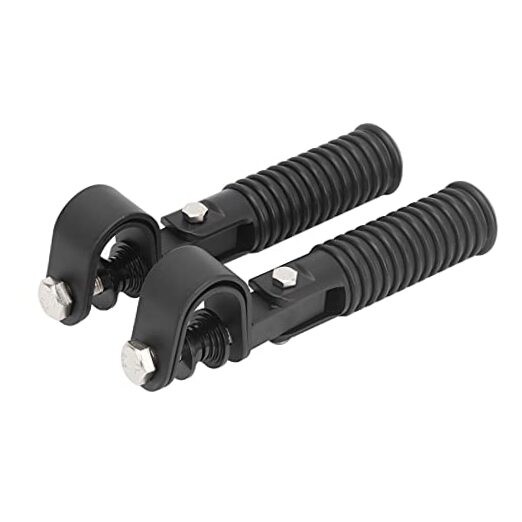Motorcycle Foot Peg, Pair of Universal Motorcycle Highway Bar Footpegs Black