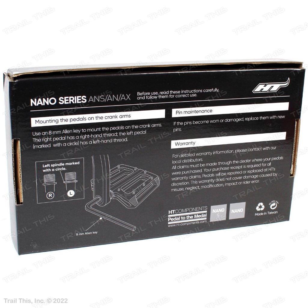 HT Components MTB ANS06 Bicycle Platform CrMo Bike Pedals – Black