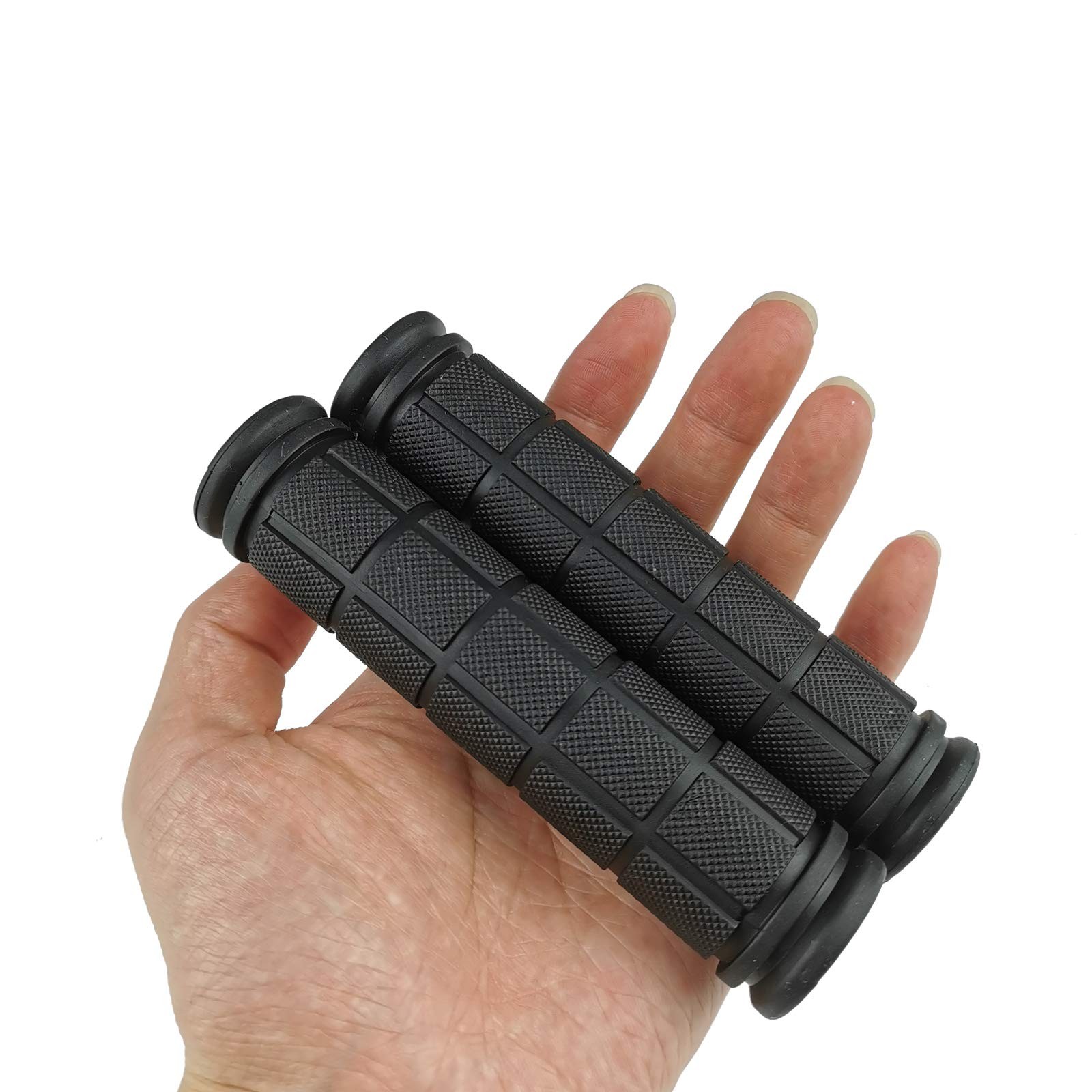2 Pairs Bike Handlebar Grips for Bikes (Black)