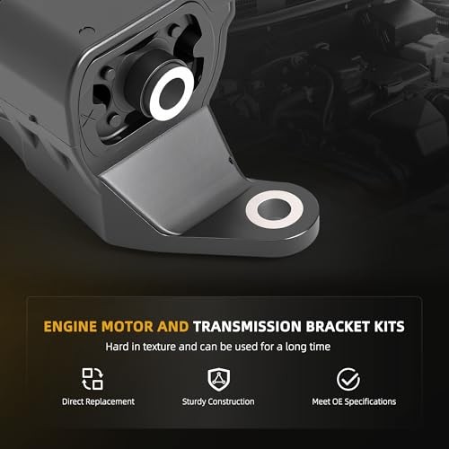 4Pcs Engine Motor and Transmission Bracket Kits Compatible with Acura MDX 3.7L