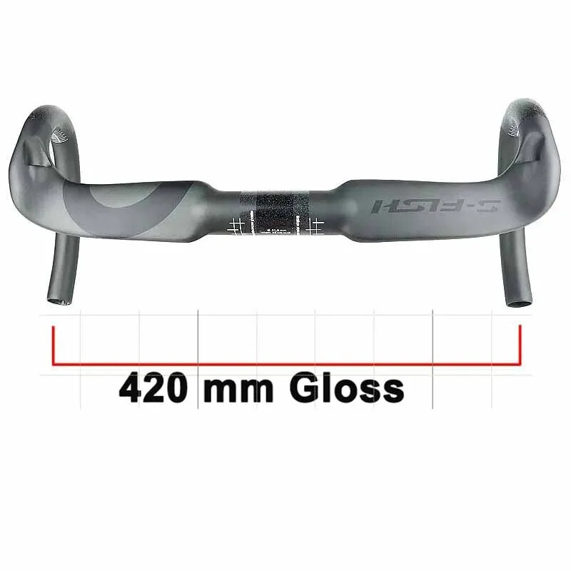 Full Carbon Fiber Road Bike Handlebar Matt/Gloss Black 31.8*380/400/420/440mm