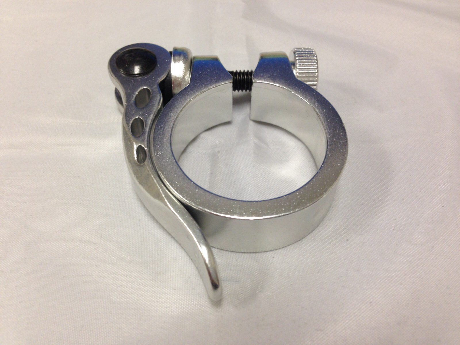 New KALLOY Alloy Bicycle Seat Post Clamp w/Quick Release Silver